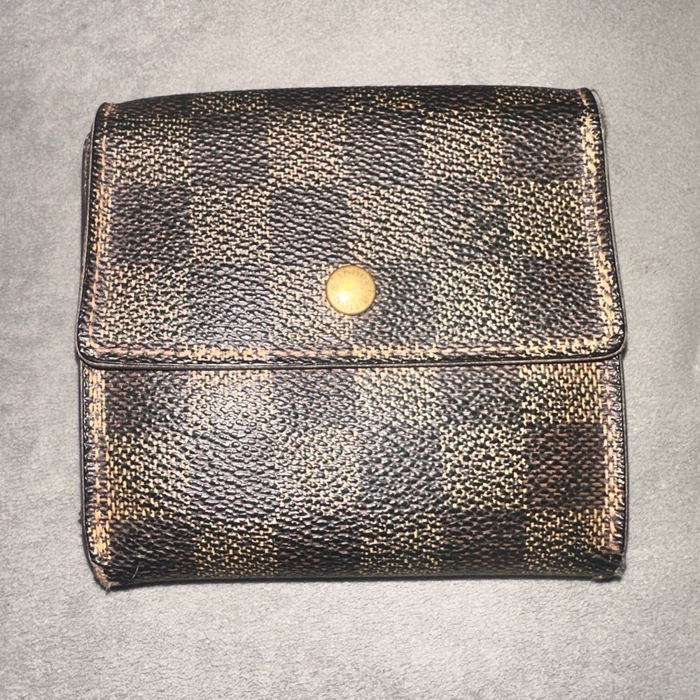 Louis Vuitton Brown and Gold Wallet
